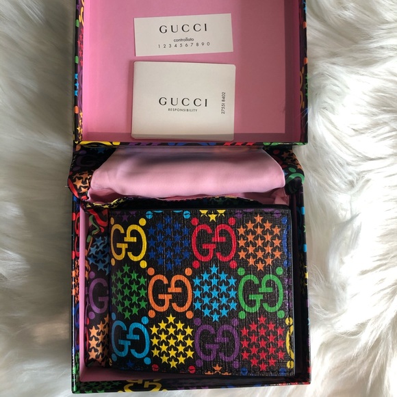 Gucci Other - GUCCI Men’s Psychedelic Print Wallet